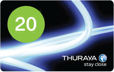 Thuraya 20 units airtime in Kenya